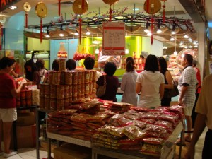 Queuing for bak kwa 