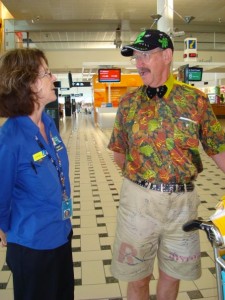 Dad at the airport